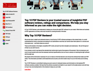 top10pdfreviews.com screenshot