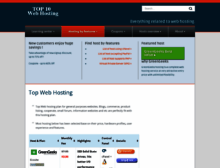 top10webhosting.com screenshot