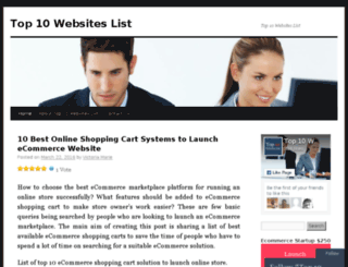 top10websiteslist.wordpress.com screenshot