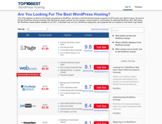 top10wordpresshosting.com screenshot