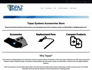 topaz-systems.myshopify.com screenshot