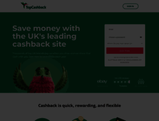 topcashback.co.uk screenshot