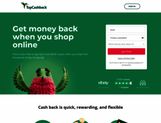 topcashback.com screenshot