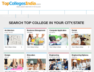 topcollegesindia.com screenshot