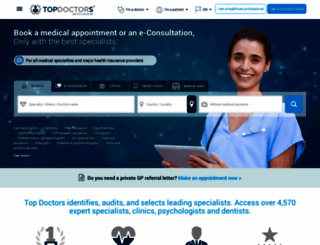 topdoctors.co.uk screenshot
