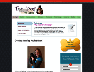 topdogpetsitter.com screenshot