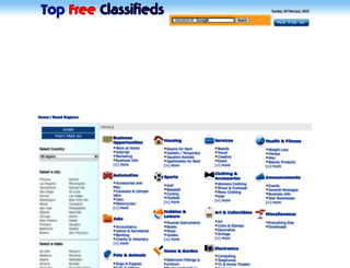 topfreeclassifieds.com screenshot