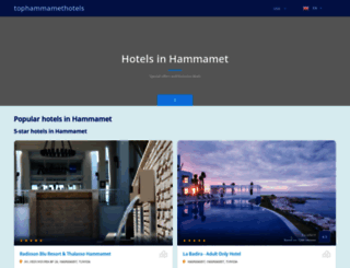 tophammamethotels.com screenshot