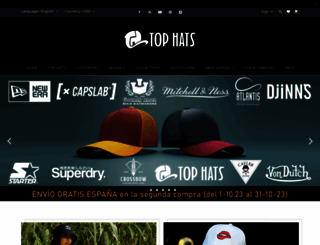 tophats-shop.com screenshot