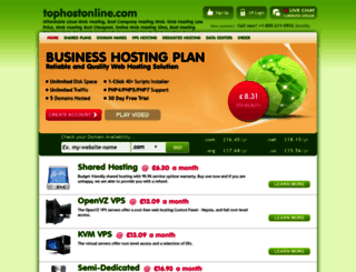 tophostonline.com screenshot