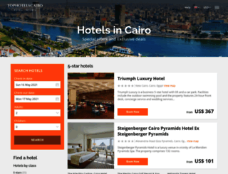 tophotelscairo.com screenshot