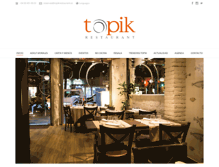 topikrestaurant.es screenshot