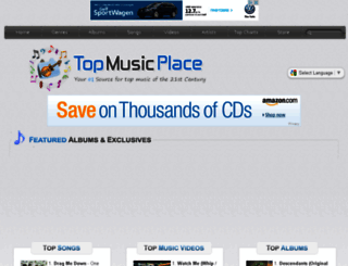 topmusicplace.com screenshot