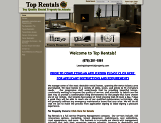 toprentals.propertyware.com screenshot