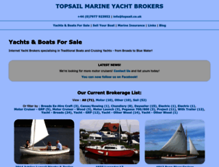 topsail.co.uk screenshot