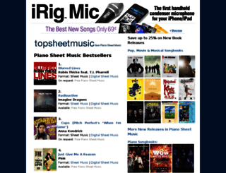 topsheetmusic.com screenshot