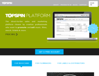 topspinmedia.com screenshot