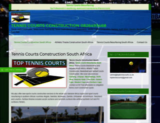 toptenniscourts.co.za screenshot