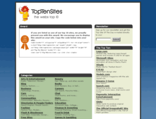 toptensites.com screenshot
