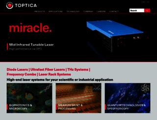 toptica.com screenshot