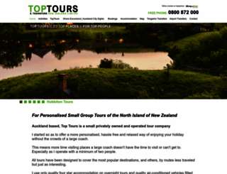 toptours.co.nz screenshot