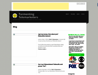 tormentingtelemarketers.com screenshot