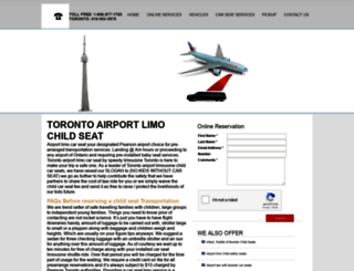 torontoairportlimocarseat.ca screenshot