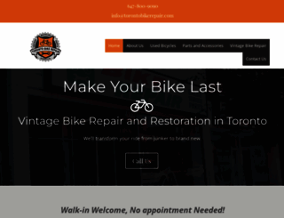 torontobikerepair.com screenshot
