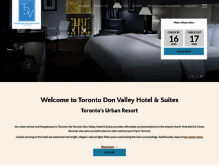torontodonvalleyhotel.com screenshot