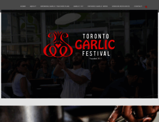torontogarlicfestival.ca screenshot