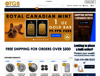 torontogoldbullion.com screenshot