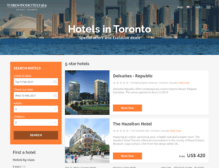 torontohotels365.com screenshot