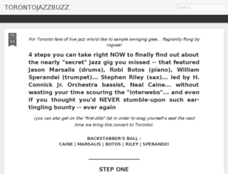 torontojazzbuzz.com screenshot