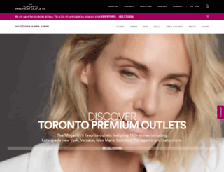 torontopremiumoutlets.ca screenshot