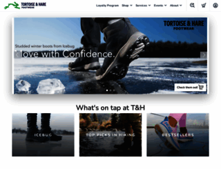 tortoiseharefootwear.com screenshot