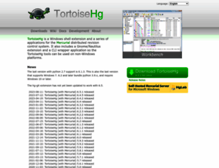 tortoisehg.org screenshot