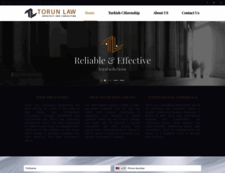 torunlaw.com screenshot