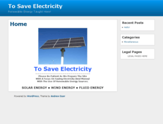 tosaveelectricity.com screenshot