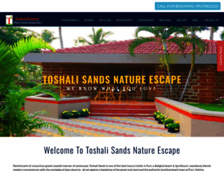 toshalisands.com screenshot