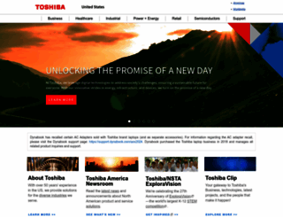 toshiba.com screenshot