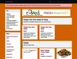 tossed.click4ameal.net screenshot