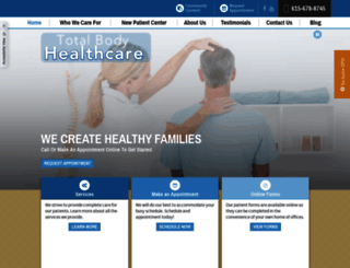 totalbodyhealthcare.com screenshot