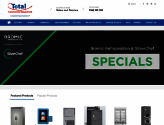 totalcommercialequipment.com.au screenshot