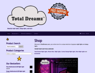 totaldreamz-shop.com screenshot