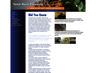 totalductcleaning.com screenshot