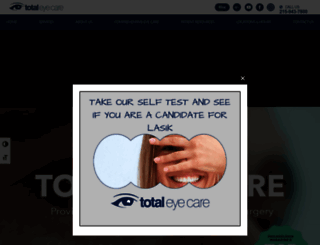 totaleyecarecenters.com screenshot