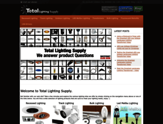 totallightingsupply.com screenshot