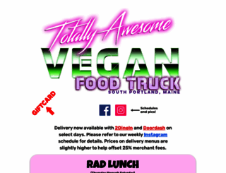 totallyawesomeveganfoodtruck.com screenshot