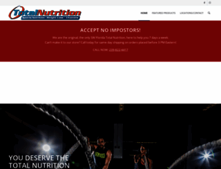 totalnutritionswfl.com screenshot