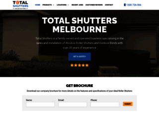 totalshutters.com.au screenshot